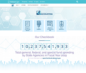 Image of the new Division of Accounting CLF4 website