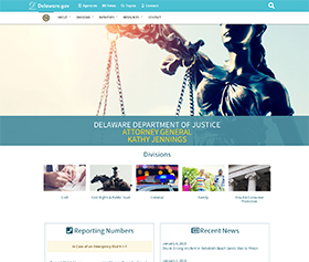 Image of the Department of Justice's new CLF4 website