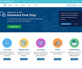 Image of One Stop - Business Reigistration and License Website.