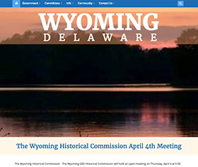 Image of the new Wyoming Delaware responsive website
