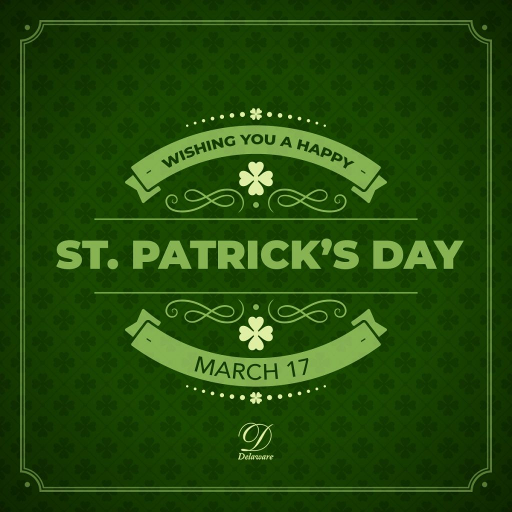 St. Patrick's Day celebratory graphic
