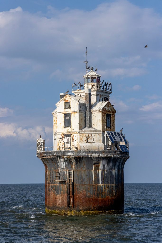 Fourteen Foot Bank Lighthouse in the Delaware Bay