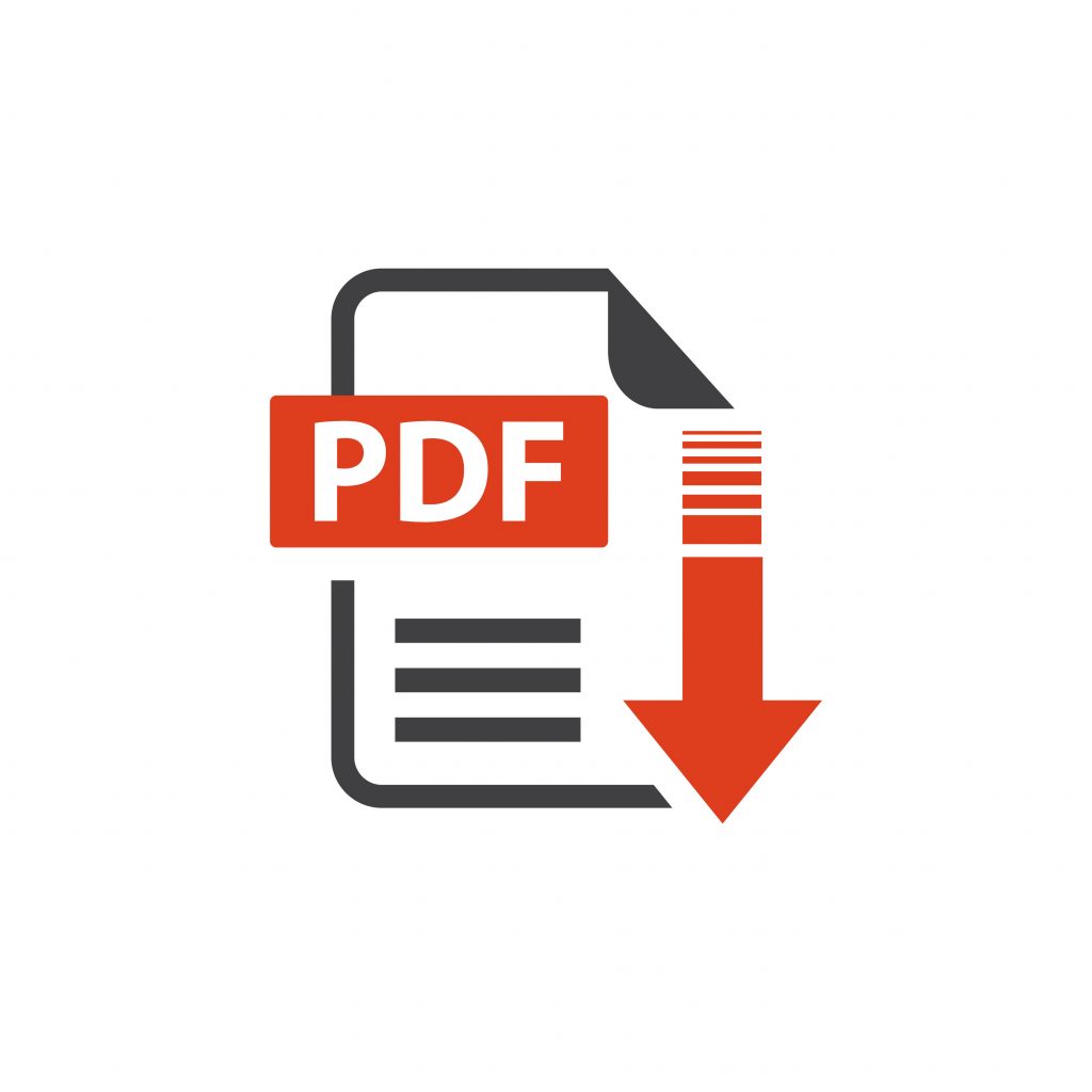 PDF icon showing a document with a red arrow