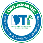 Logo for the Delaware Department of Technology and Information