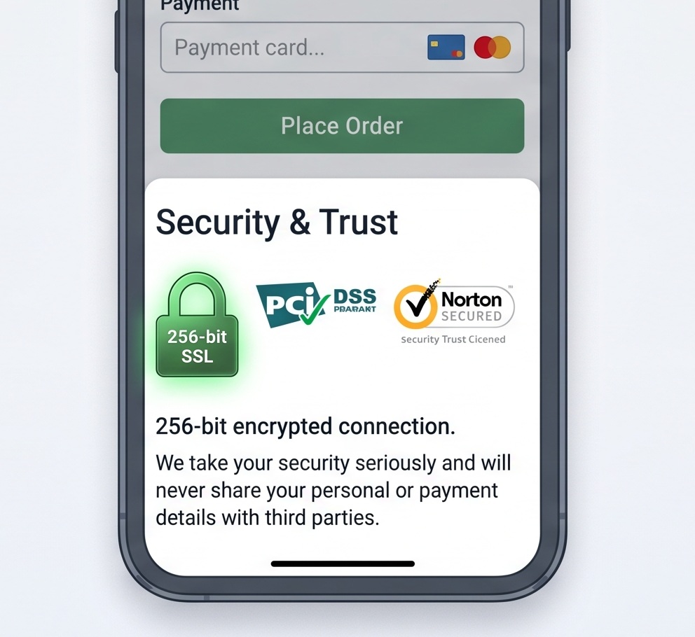 Screenshot of a trust/verification badge.